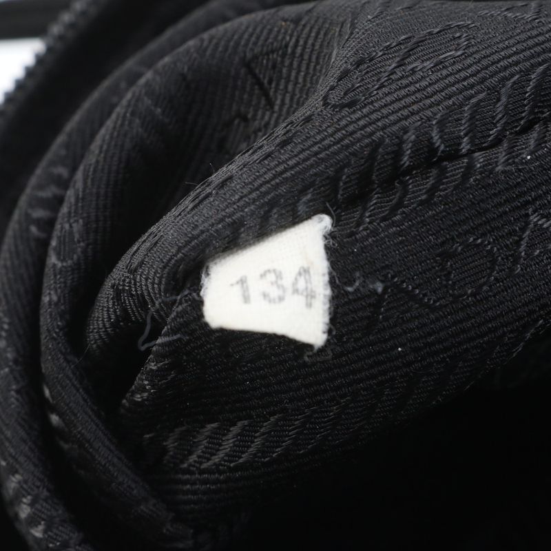 Prada Tessuto Nylon Triangle Logo Tote Bag Shoulder Black Women's RRM Da5-8