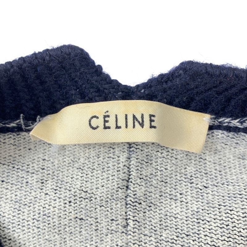 Celine | Phoebe Period Reconstructed Cotton Wool Crew Neck Knit | S | Gray |