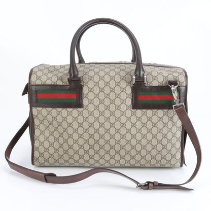 Gucci GG Supreme Pet Carry 146278 2WAY Boston Bag Business Trip Travel Shoulder