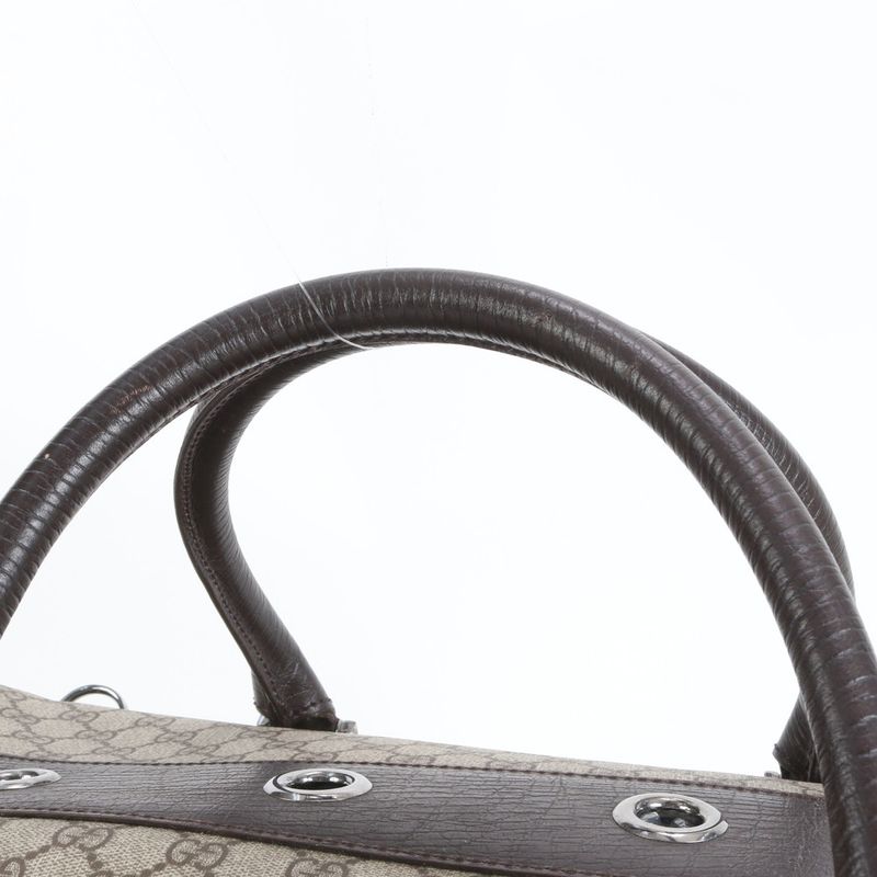 Gucci GG Supreme Pet Carry 146278 2WAY Boston Bag Business Trip Travel Shoulder