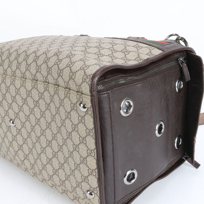 Gucci GG Supreme Pet Carry 146278 2WAY Boston Bag Business Trip Travel Shoulder