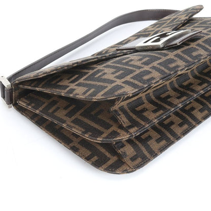 Fendi Zucca Mamma Bucket Leather Shoulder Bag Shoulder Hand Genuine Leather