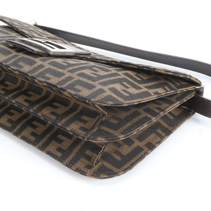 Fendi Zucca Mamma Bucket Leather Shoulder Bag Shoulder Hand Genuine Leather