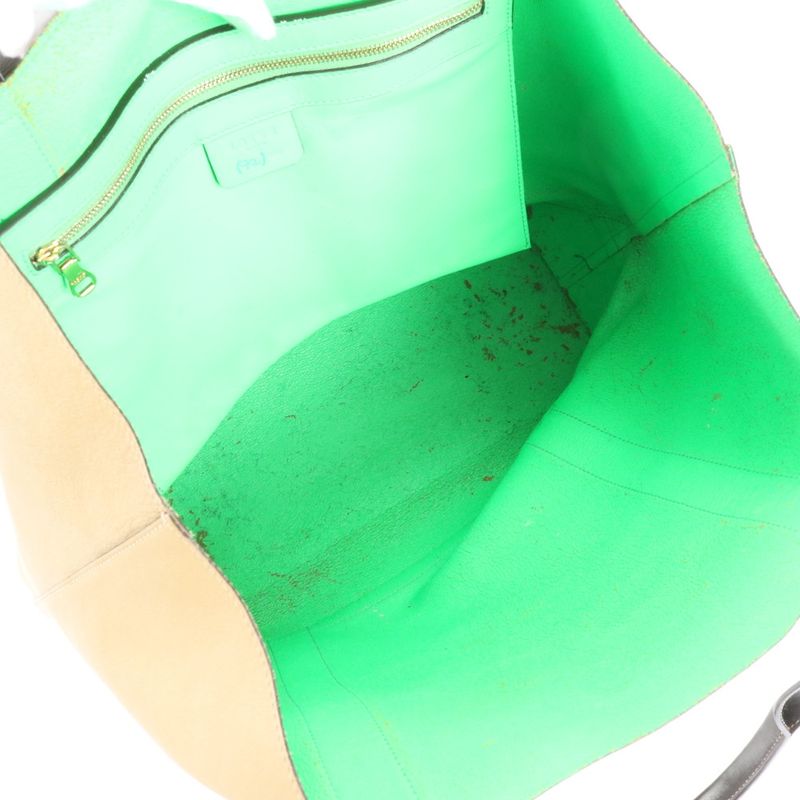 Loewe Anagram Beige Leather Tote Bag Shoulder Business Commuter Genuine Leather