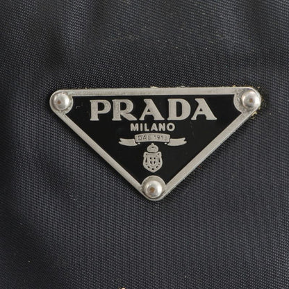 Prada Tessuto Nylon Triangle Logo Leather Shoulder Bag Crossbody Messenger