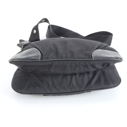 Prada Tessuto Nylon Triangle Logo Leather Shoulder Bag Crossbody Messenger