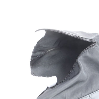 Prada Tessuto Nylon Triangle Logo Leather Shoulder Bag Messenger Black Men