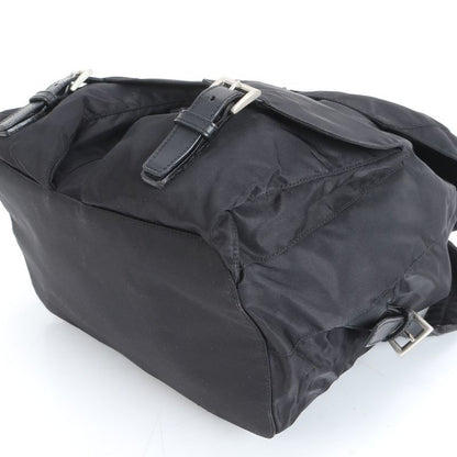 Prada Tessuto Nylon Triangle Logo Backpack Sac Shoulder Bag Black Women RRM