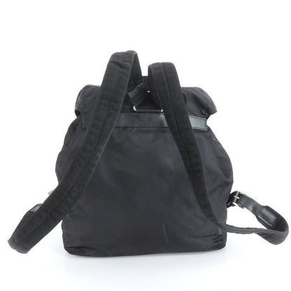 Prada Tessuto Nylon Triangle Logo Backpack Sac Shoulder Bag Black Women RRM