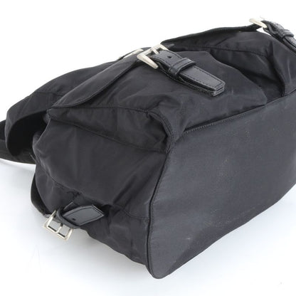 Prada Tessuto Nylon Triangle Logo Backpack Sac Shoulder Bag Black Women RRM