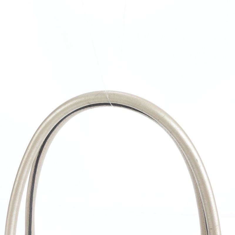 Gucci GG Crystal 197953 Leather Tote Bag Shoulder Hand Silver A4 Ladies RRM