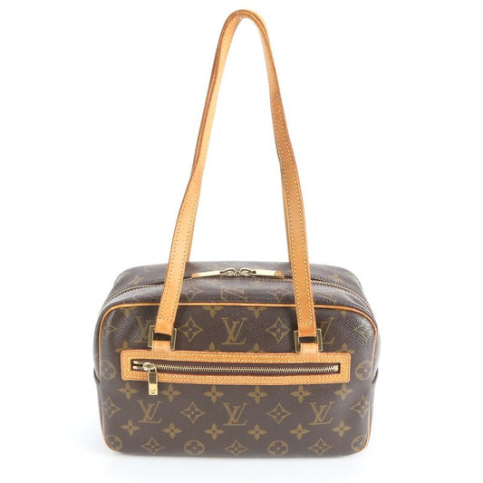 No Solid Louis Vuitton Monogram Cité MM M51182 Leather Shoulder Bag Shoulder