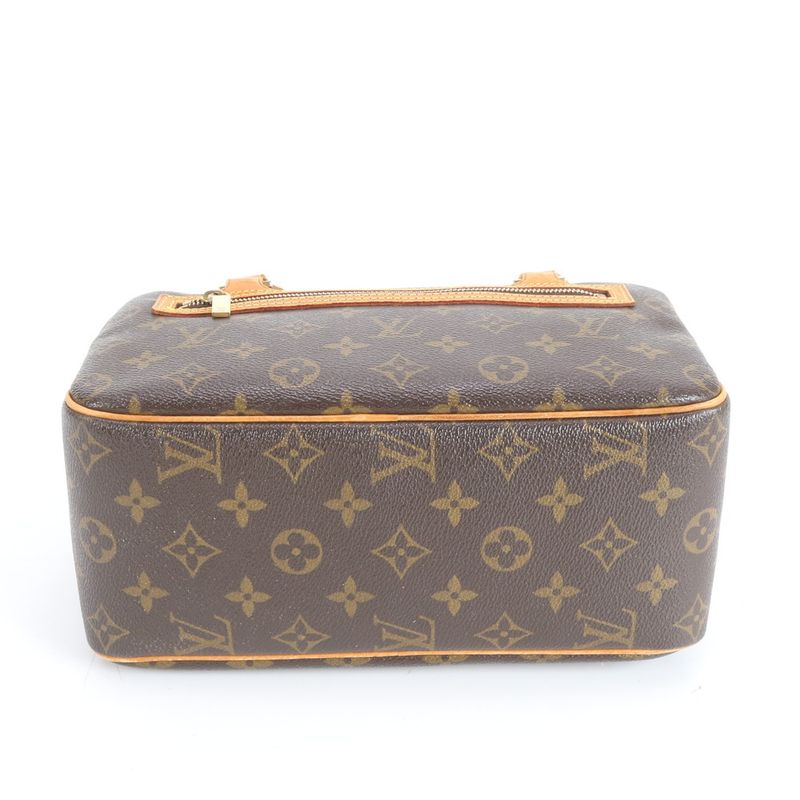 No Solid Louis Vuitton Monogram Cité MM M51182 Leather Shoulder Bag Shoulder