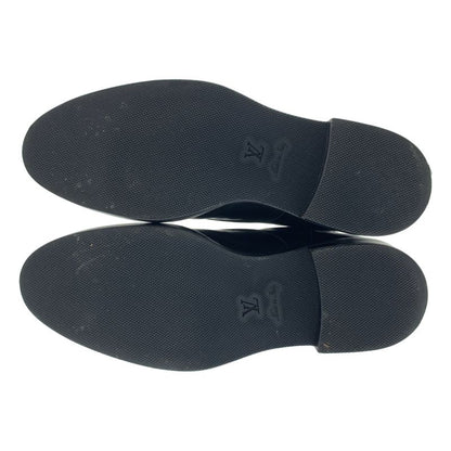 Louis Vuitton Leather Side Zip Lace Up Boots - 37 - Black Gold - Women