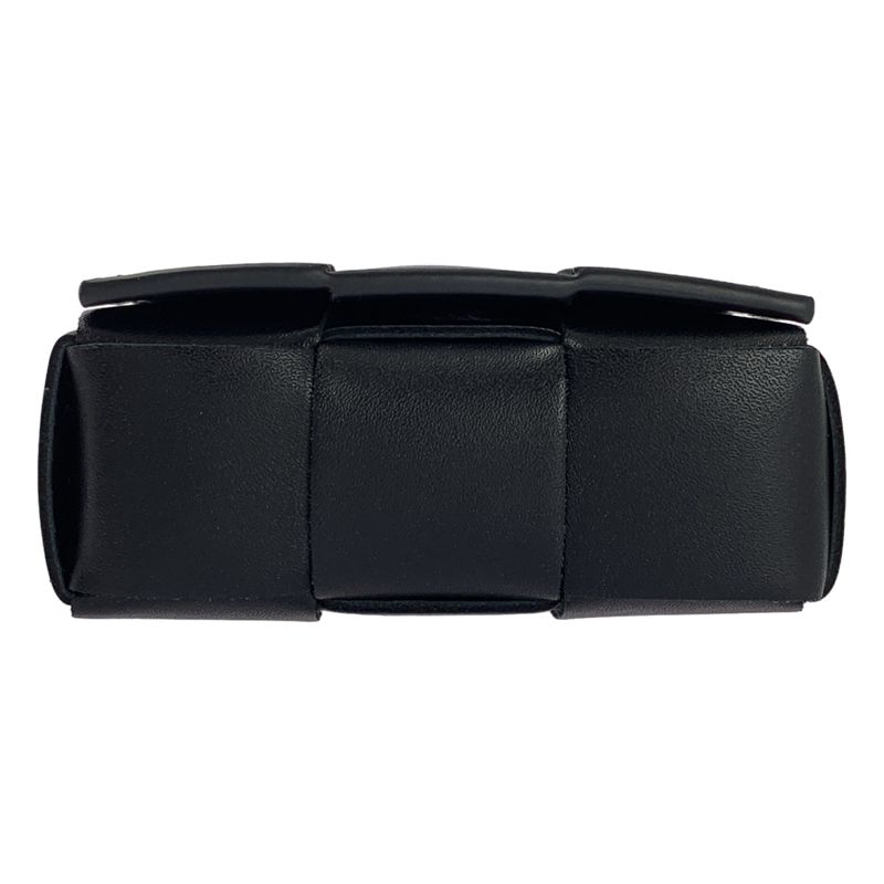 Bottega Veneta Cassette Leather Neck Strap Airpods Case - Black