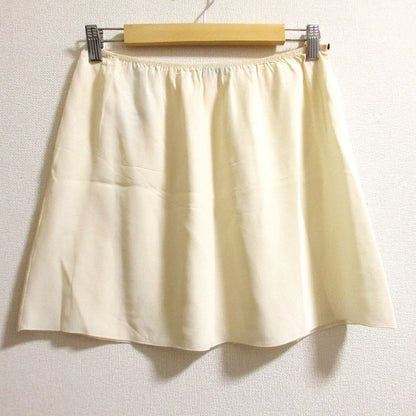 Prada Silk Geometric Print Sheer Long Flared Skirt Size 40s Blue Women's Used