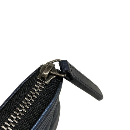 Chanel Boy Chanel Navy Silver Hardware Leather As Well As Chanel Clutch Bag