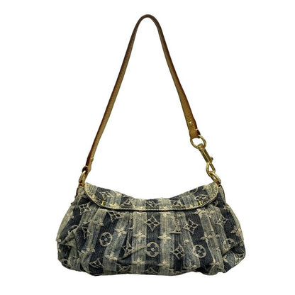 Louis Vuitton Shoulder Bag Monogram Denim Mini Pleated Rayet M95333 Cruise Blue