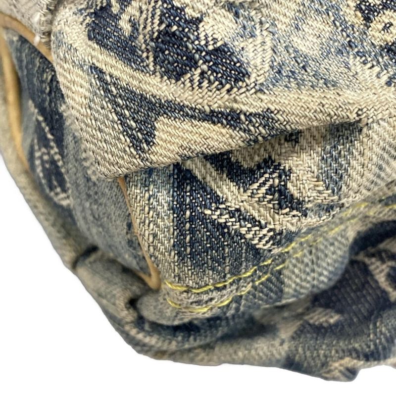 Louis Vuitton Shoulder Bag Monogram Denim Mini Pleated Rayet M95333 Cruise Blue