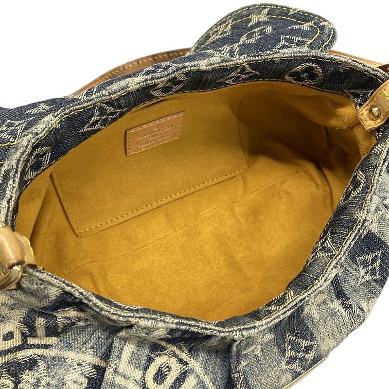 Louis Vuitton Shoulder Bag Monogram Denim Mini Pleated Rayet M95333 Cruise Blue