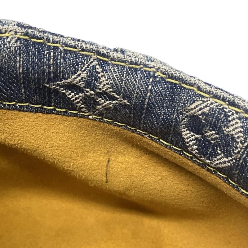 Louis Vuitton Shoulder Bag Monogram Denim Mini Pleated Rayet M95333 Cruise Blue