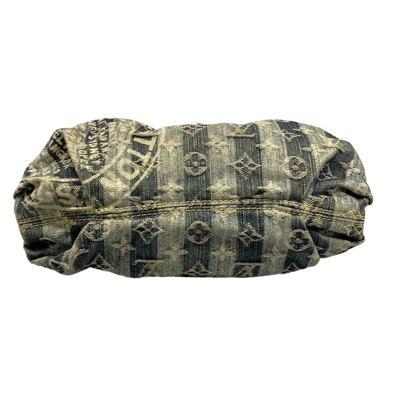 Louis Vuitton Shoulder Bag Monogram Denim Mini Pleated Rayet M95333 Cruise Blue