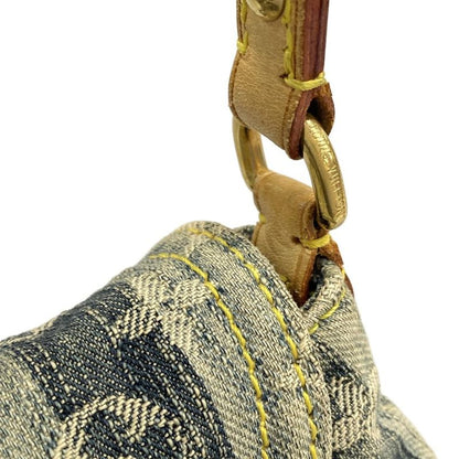Louis Vuitton Shoulder Bag Monogram Denim Mini Pleated Rayet M95333 Cruise Blue