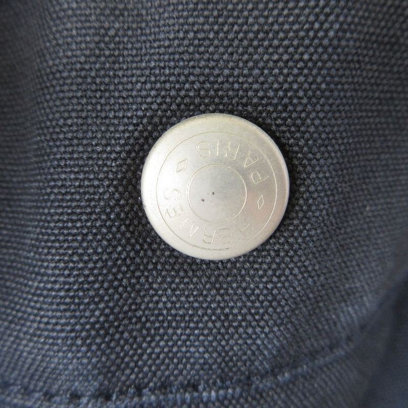 Hermes Fourre Tout MM Tote Bag Navy Women's Used