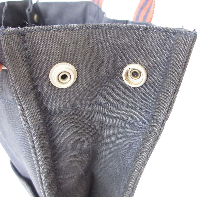 Hermes Fourre Tout MM Tote Bag Navy Women's Used