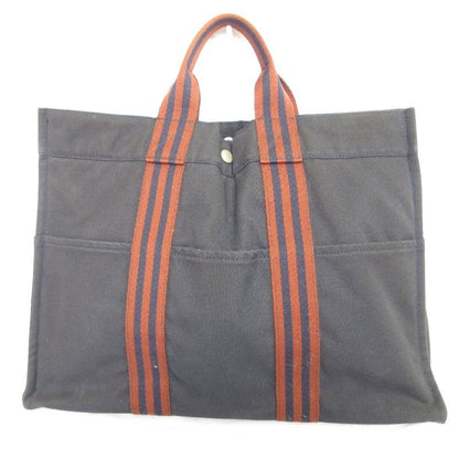 Hermes Fourre Tout MM Tote Bag Navy Women's Used