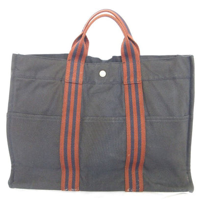 Hermes Fourre Tout MM Tote Bag Navy Women's Used