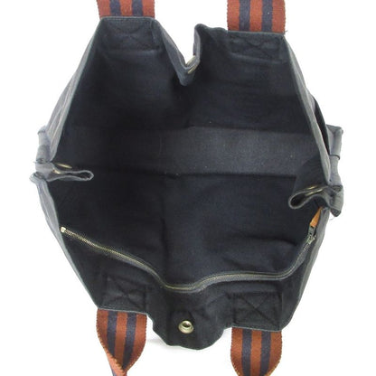 Hermes Fourre Tout MM Tote Bag Navy Women's Used