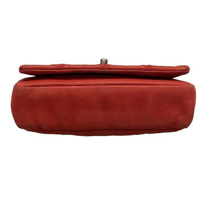 Chanel Shoulder Bag Mini Matelasse Red Chain Shoulder/vintage Silver Hardware