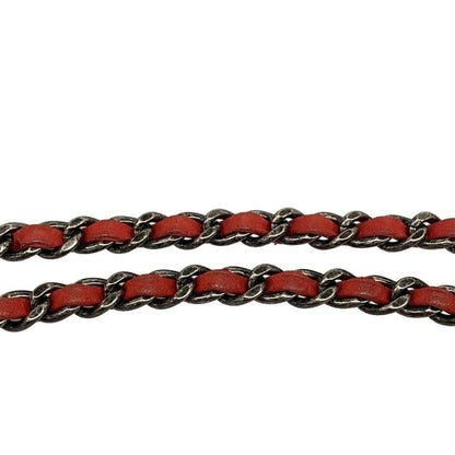 Chanel Shoulder Bag Mini Matelasse Red Chain Shoulder/vintage Silver Hardware