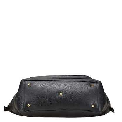 Gucci Double G Handbag Boston Bag 251813 Black Leather Women Gucci