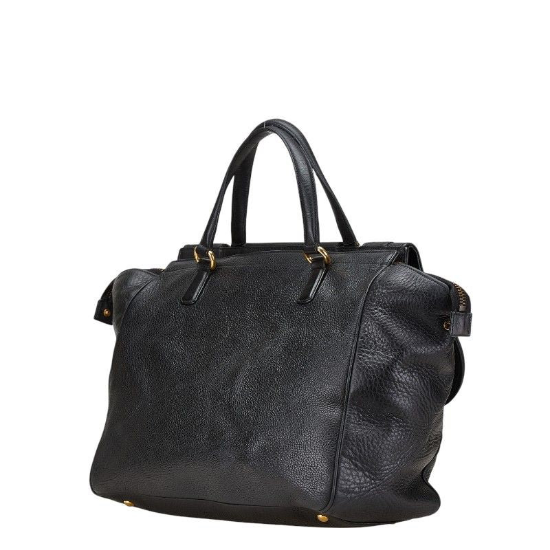 Gucci Double G Handbag Boston Bag 251813 Black Leather Women Gucci