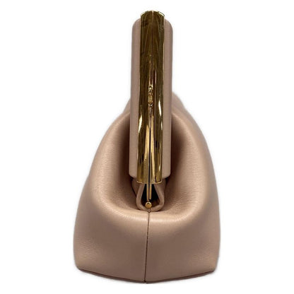 Fendi Clutch Bag First Small 8bp129-abve Pink Beige And Gold Leather