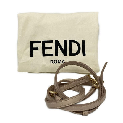 Fendi Clutch Bag First Small 8bp129-abve Pink Beige And Gold Leather