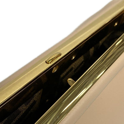 Fendi Clutch Bag First Small 8bp129-abve Pink Beige And Gold Leather
