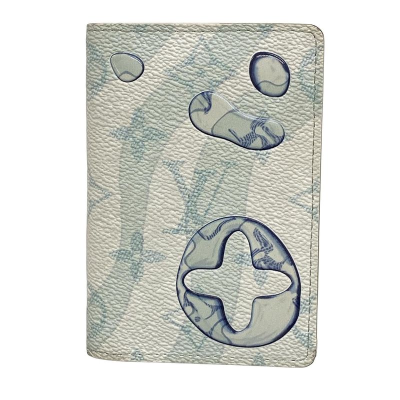 Louis Vuitton Monogram Card Case - Aqua Garden Organizer Dupoche M82371 Crystal