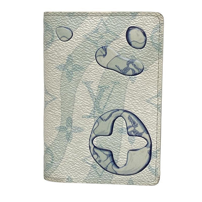 Louis Vuitton Monogram Card Case - Aqua Garden Organizer Dupoche M82371 Crystal