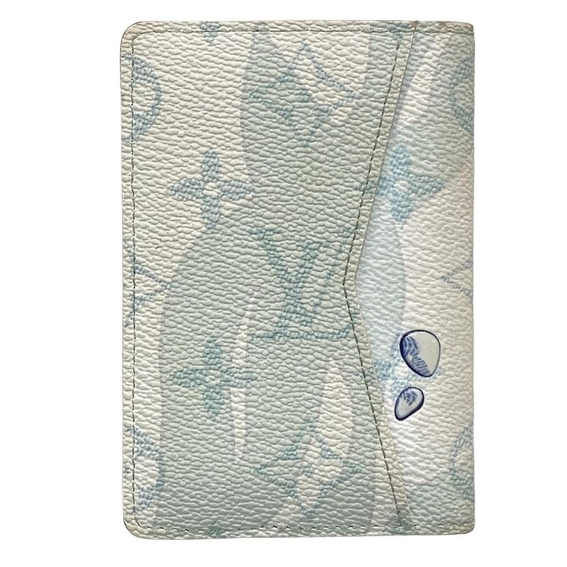 Louis Vuitton Monogram Card Case - Aqua Garden Organizer Dupoche M82371 Crystal