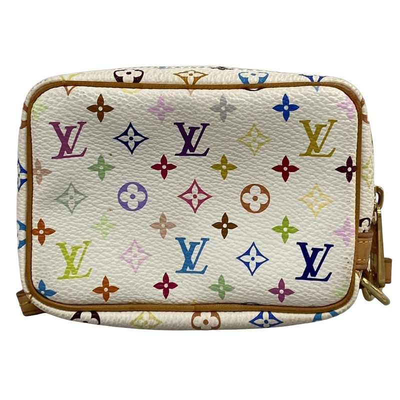 Louis Vuitton Pouch Monogram Multicolor Trousse Wapiti M58033 Bronze Leather