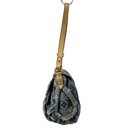 Louis Vuitton Shoulder Bag Monogram Denim Mini Pleated Rayet M95333 Cruise Blue