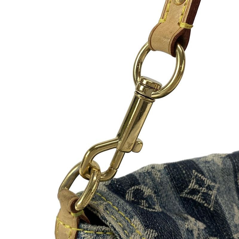 Louis Vuitton Shoulder Bag Monogram Denim Mini Pleated Rayet M95333 Cruise Blue