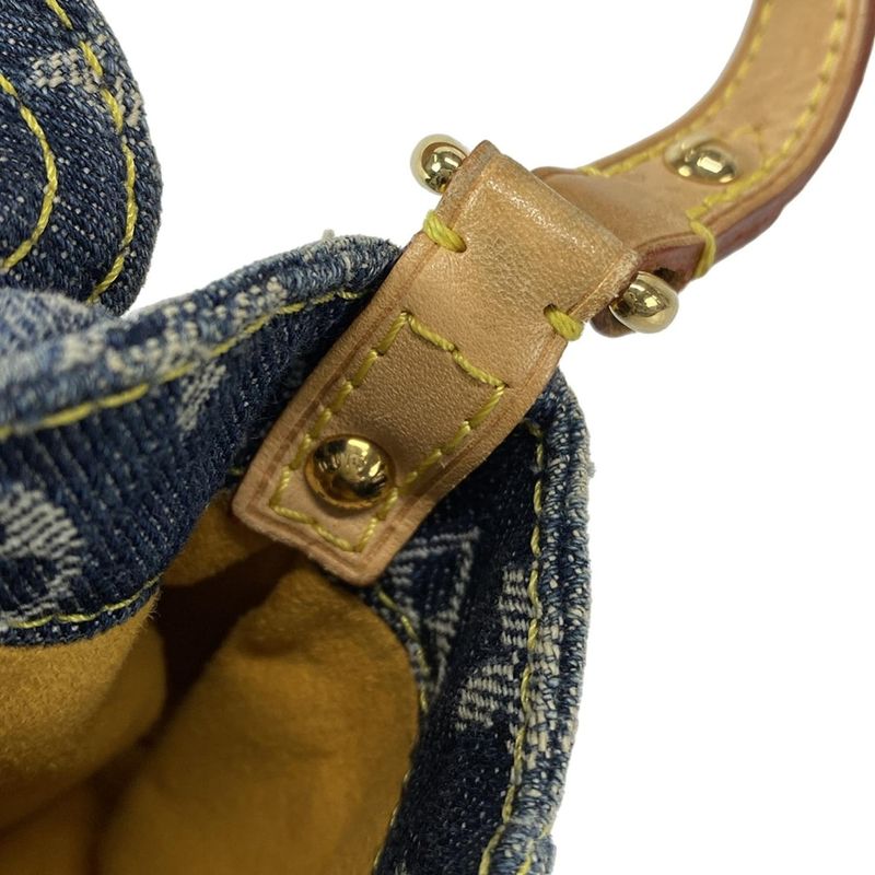 Louis Vuitton Shoulder Bag Monogram Denim Mini Pleated Rayet M95333 Cruise Blue