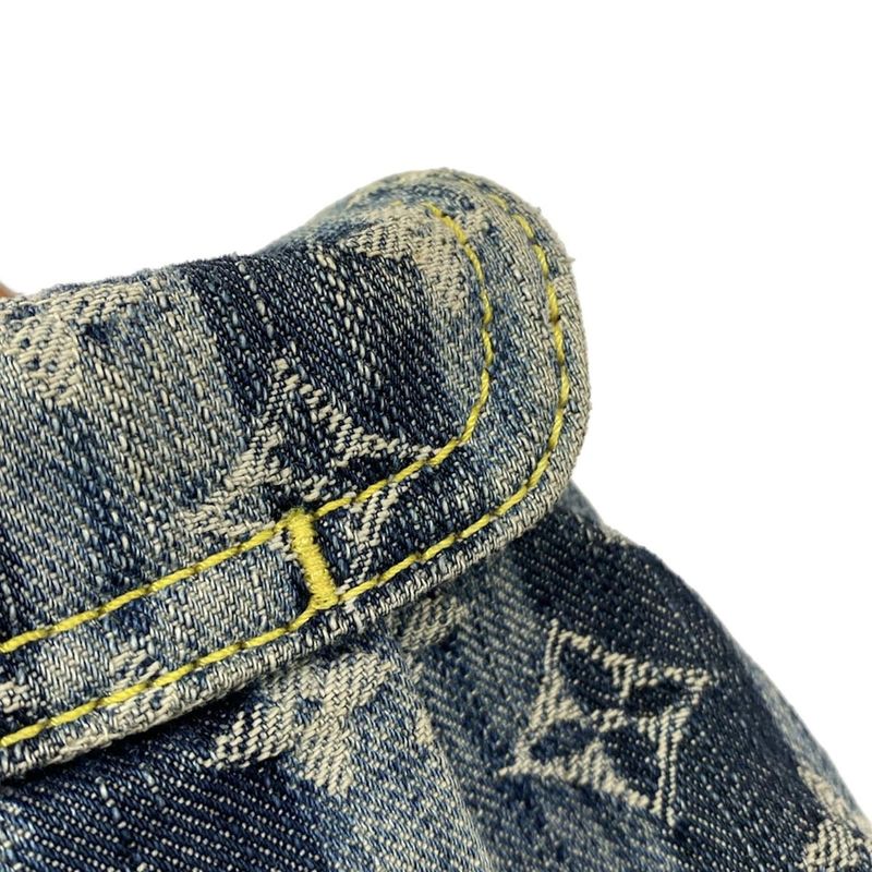 Louis Vuitton Shoulder Bag Monogram Denim Mini Pleated Rayet M95333 Cruise Blue