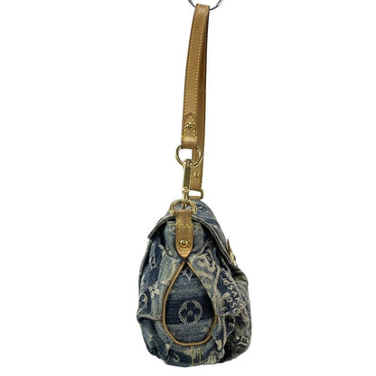 Louis Vuitton Shoulder Bag Monogram Denim Mini Pleated Rayet M95333 Cruise Blue