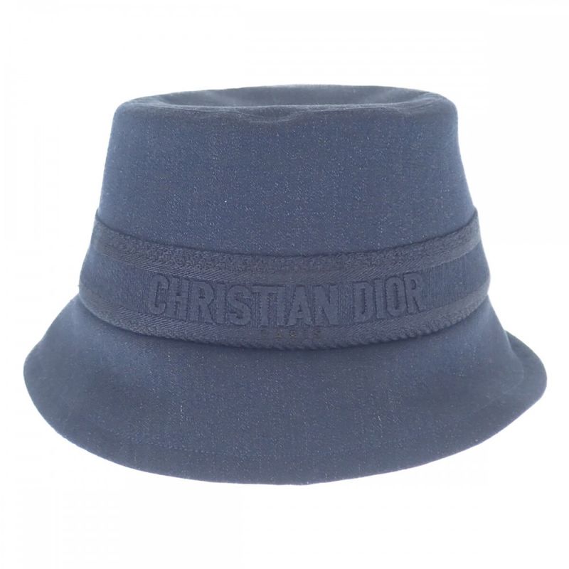 Christian DIOR Denim Bob Hat Bucket 58 12ddn923a133 Hat Cotton Polyester Navy