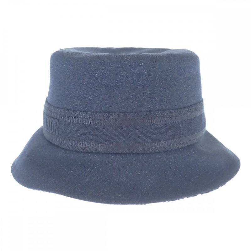 Christian DIOR Denim Bob Hat Bucket 58 12ddn923a133 Hat Cotton Polyester Navy